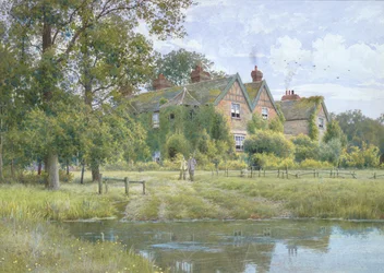 En el Ouse en Hemingford Grey, 1890